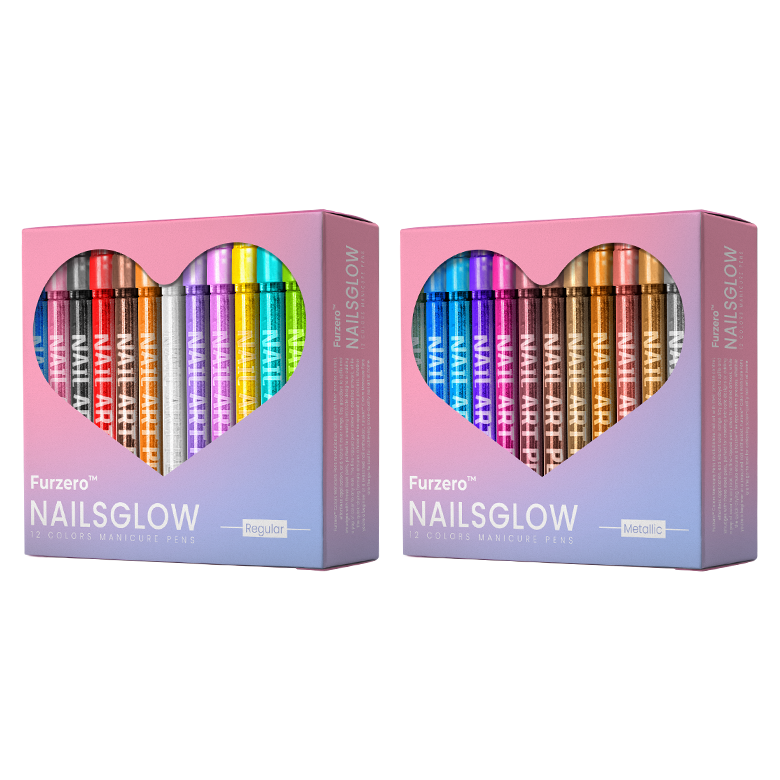 Furzero™ NailsGlow 12 Farben Manikürestifte